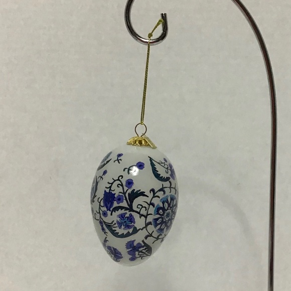 Li Bien Blue Floral Egg - Picture 3 of 8
